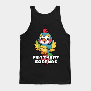 Colorful Macaw Bird Tank Top